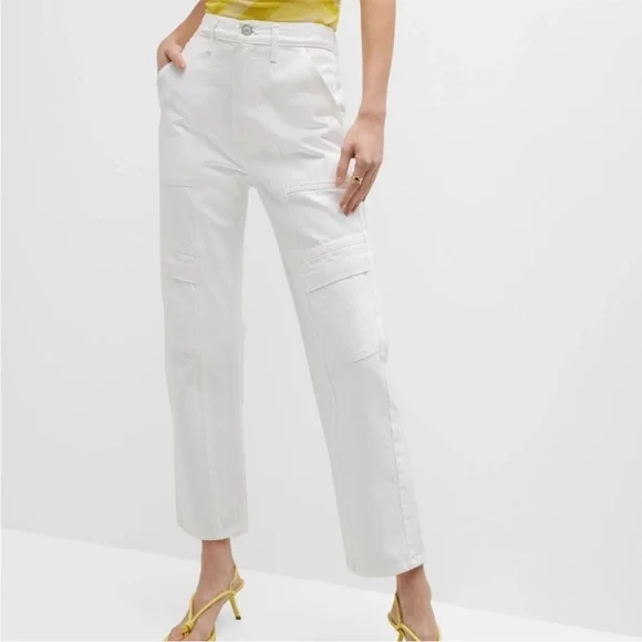 AGOLDE Cooper Relaxed Straight Cargo Jeans‎ White NWOT - Picture 6 of 11